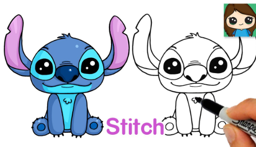 Disney:97sfigjc44c= Stitch Drawing